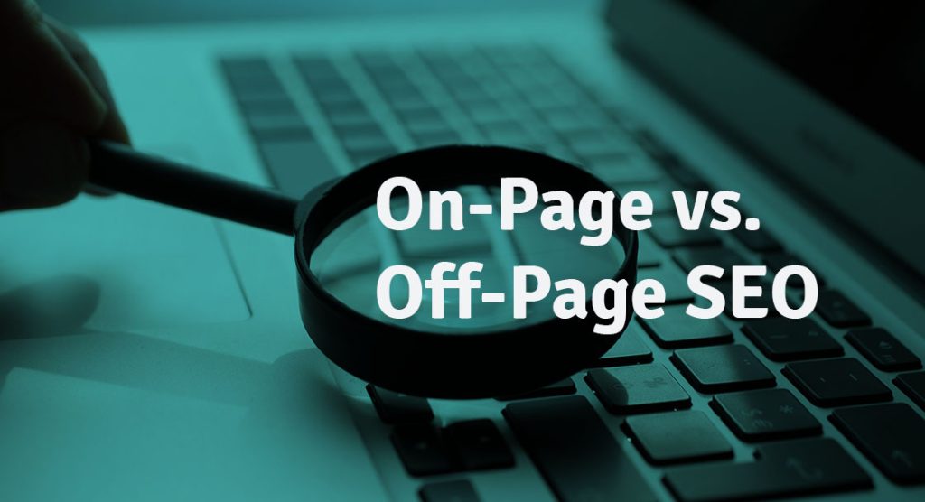 on-page vs. off-page seo