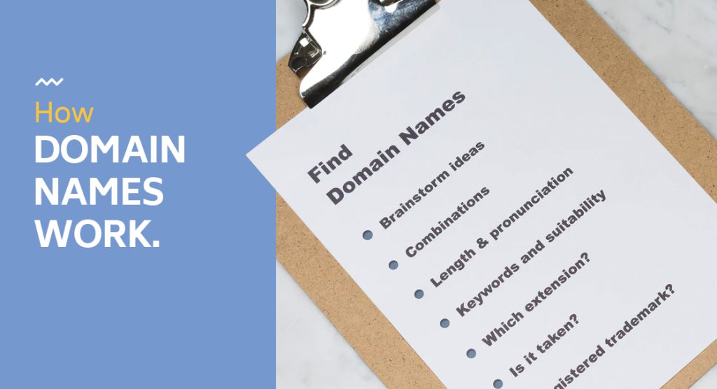 how domain names work