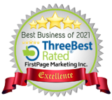 three best rated logo