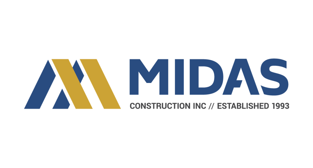 midas construction logo